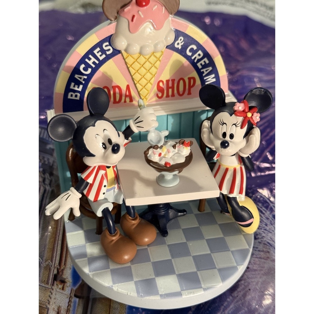 Disney Parks Beach Club Resort Ornament Beaches & Cream Soda Shop Mickey Minnie